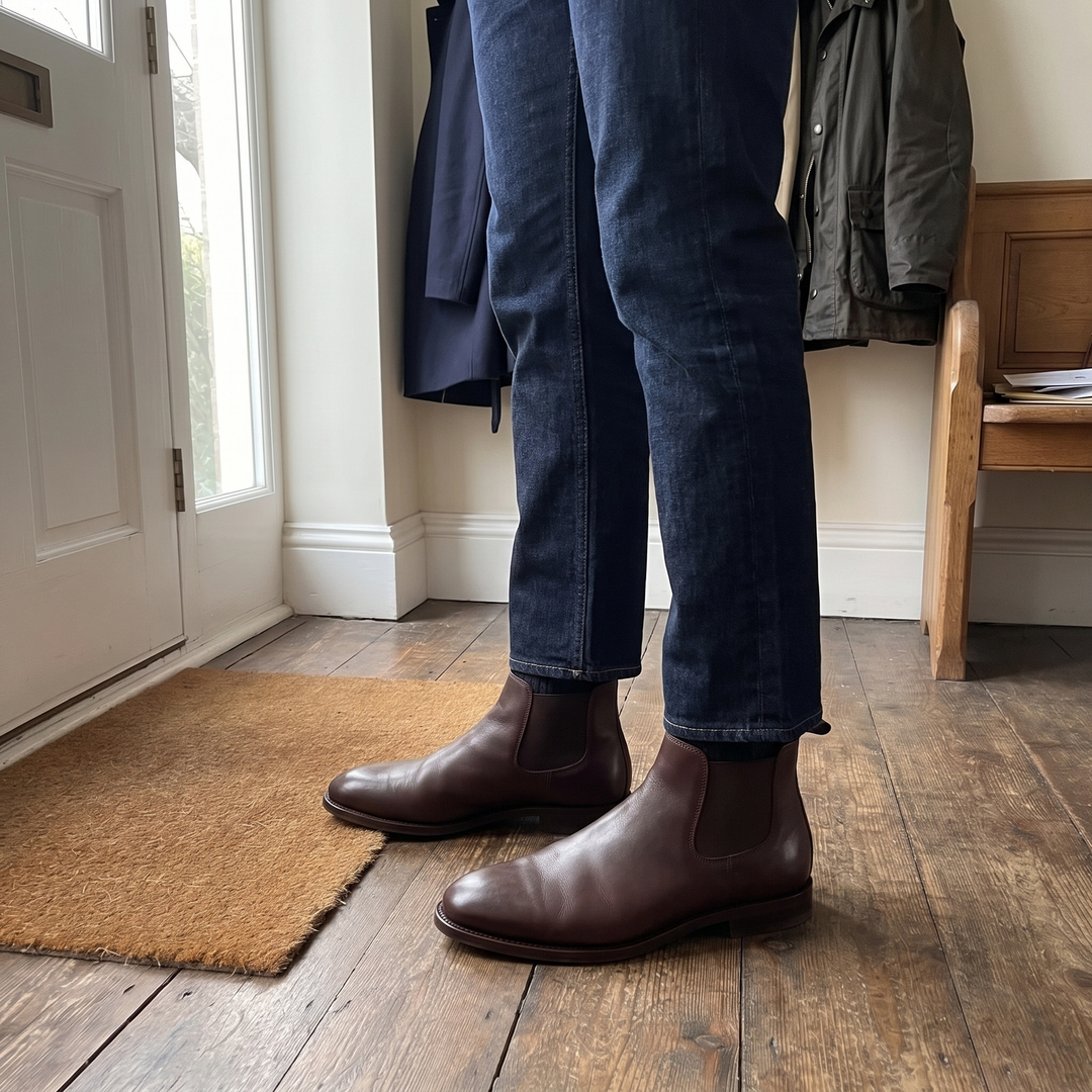 Polaris | Chelsea Boots – Glänzendes Leder für Männer
