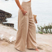 Anne | Airy and Elegant Linen Wide-Leg Trousers