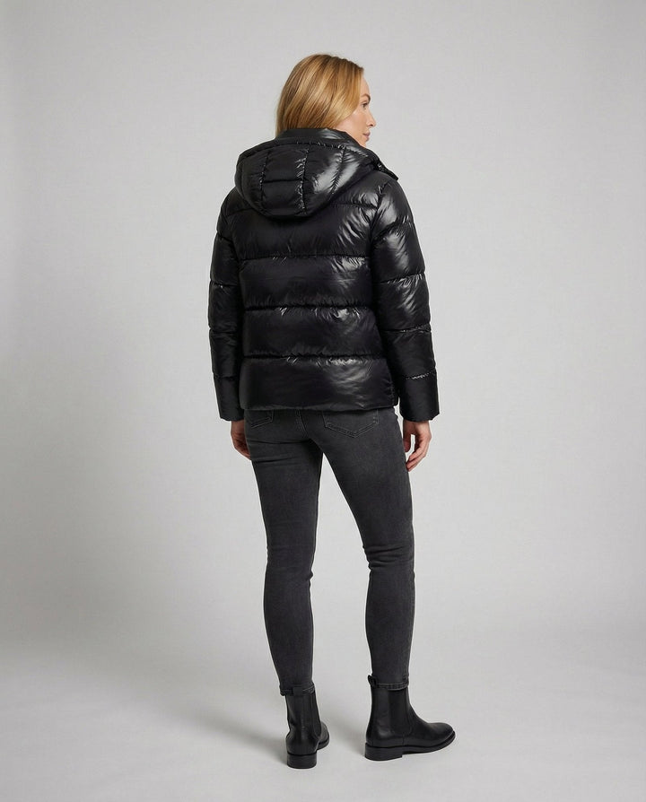 Drune | Damen Steppjacke – Lässiger Loose-Fit mit Kapuze