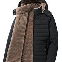 Paul | Warme Pufferjacke mit Weichem Plüschfutter und Kapuze