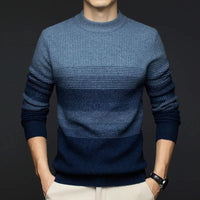Julian | Men's Pure Wool Knit Sweater with Gradient