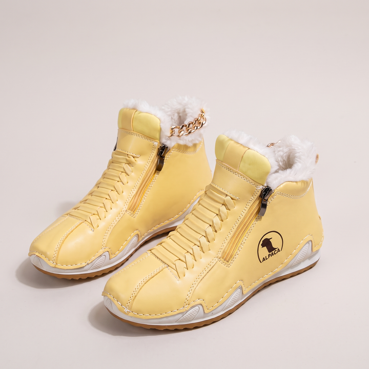 Alpaca | Winterstiefel mit Fellfutter – Warme kuschelige Schuhe für Frauen
