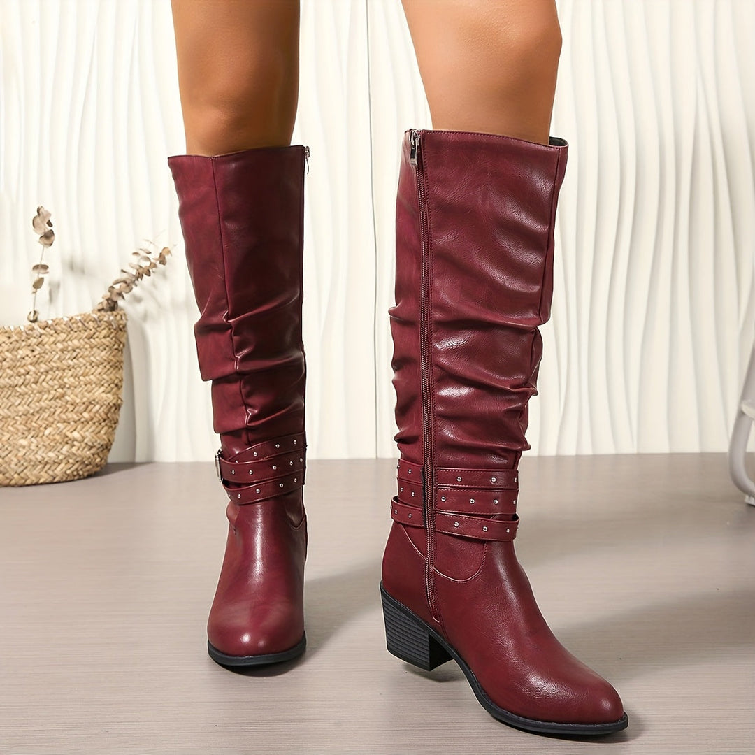 Ragnhild | Stilvolle Kniehohe Slouch-Stiefel Für Jeden Tag