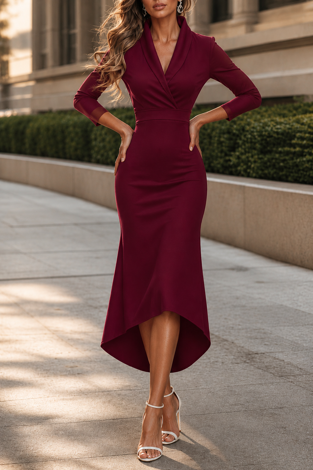 Skimline | Midi Dress – Eleganter Wickel-Stil für Frauen