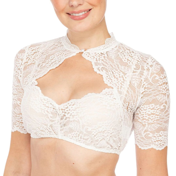 Julia | Oktoberfest Dirndlbluse Mit Eleganten Spitzendetails