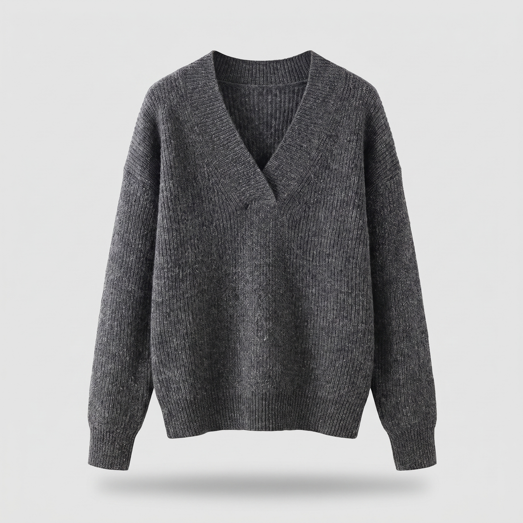 Camille | V-Ausschnitt Strickpullover für Damen – Bequeme Eleganz