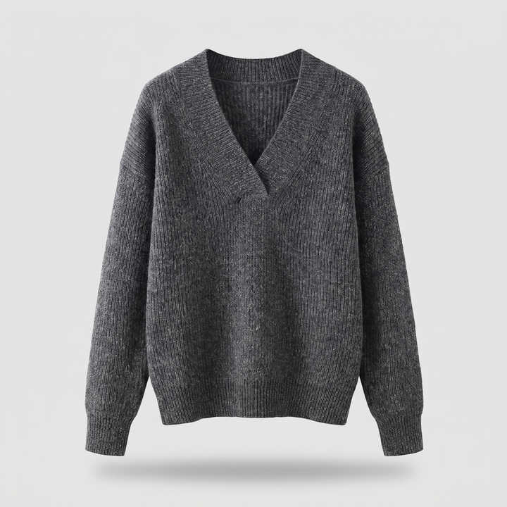 Camille | V-Ausschnitt Strickpullover für Damen – Bequeme Eleganz