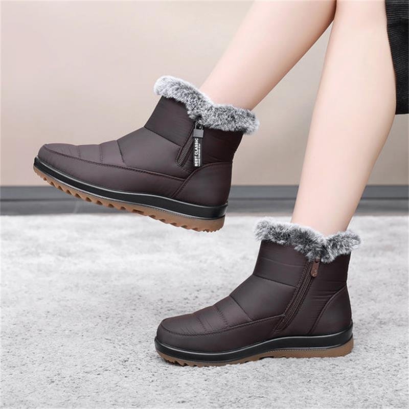 Warmalia | Slip-On Snow Boots mit Kunstpelz-Futter