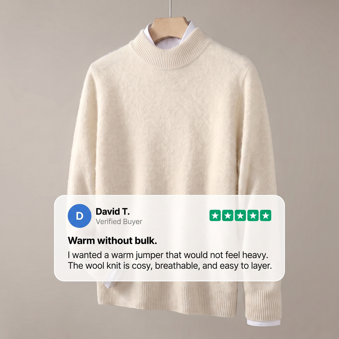 Harrington | Heavy Knit Sweater – Warm und Klassisch für Männer