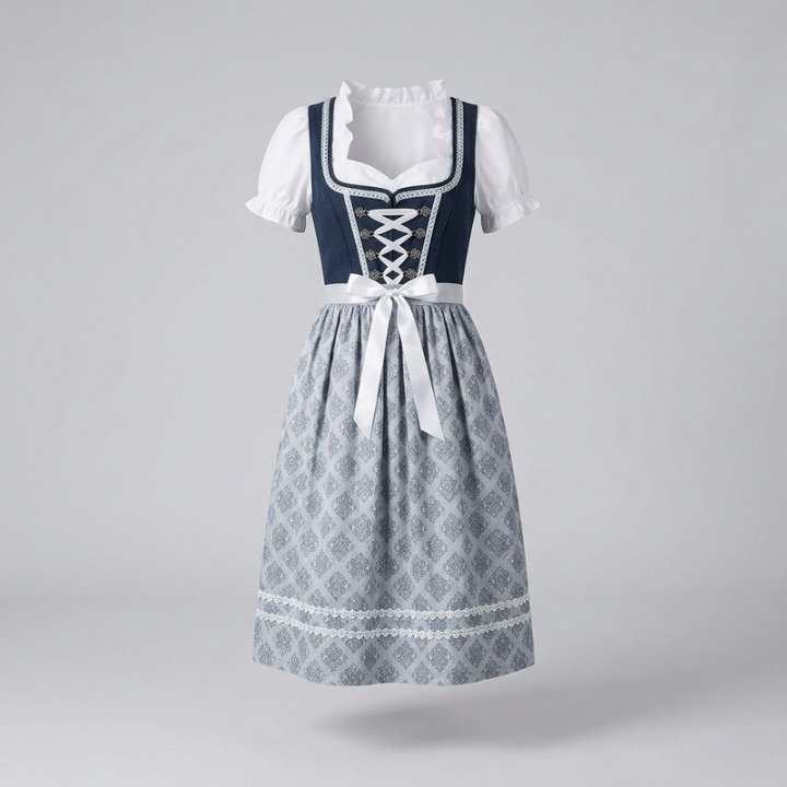 Kristin | Oktoberfest Dirndl Kleid Mit Romantischen Rüschendetails