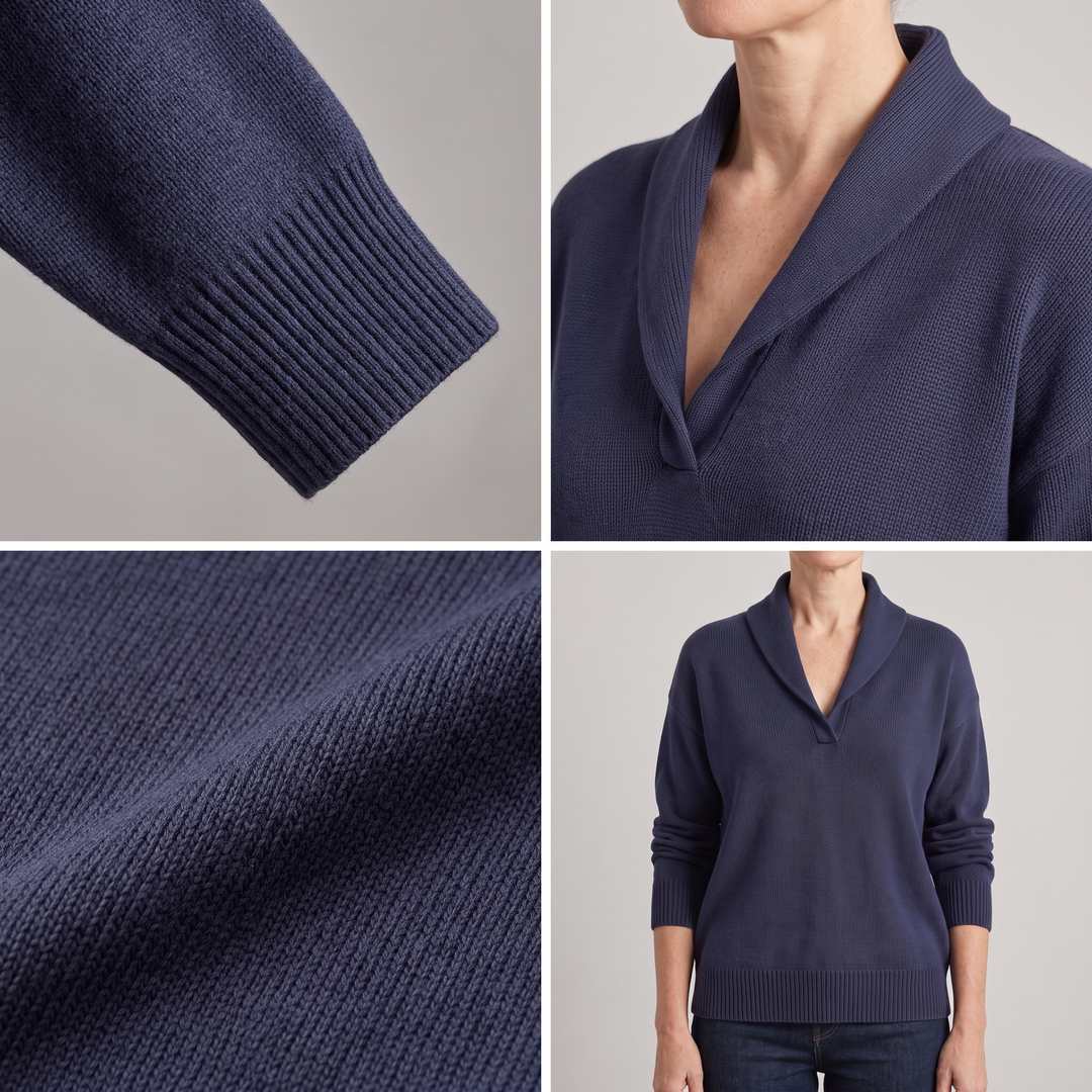 Vernor | V-Ausschnitt Strickpullover für Damen
