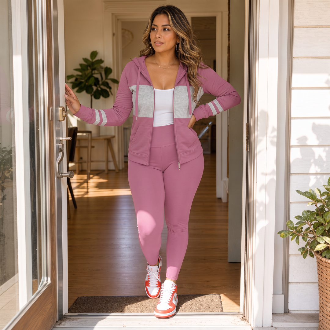 Wearbella | Slim-Fit Hoodie und Hosen Set