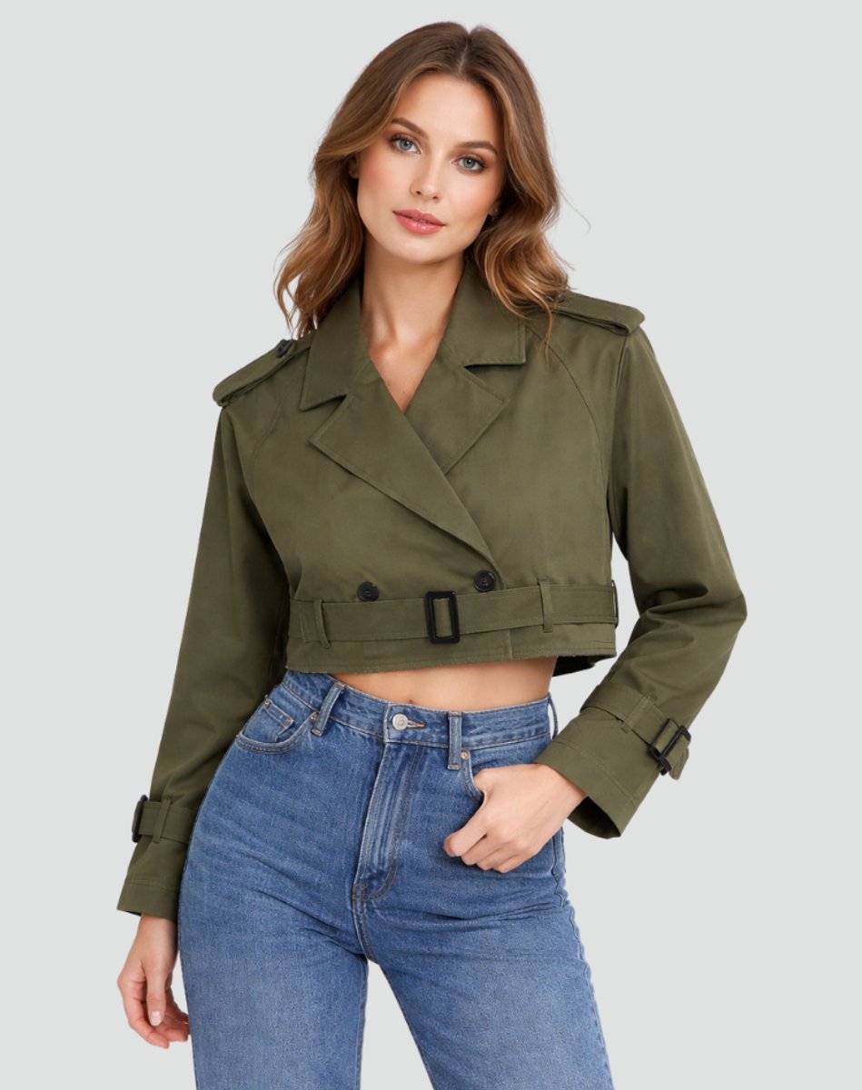 Selina | Kurzer Taillierter Trenchcoat Mit Eleganter Silhouette