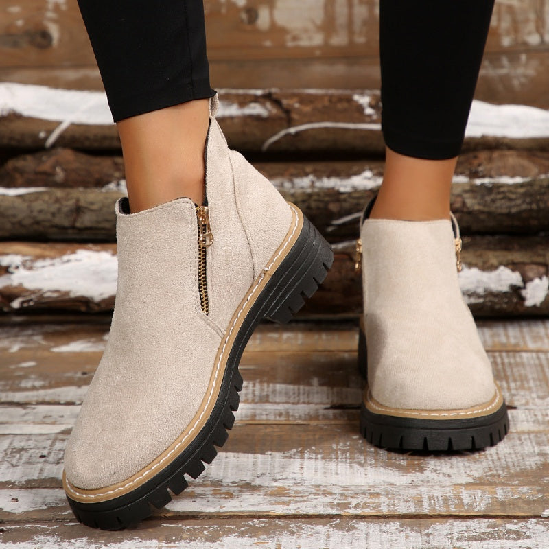 Stephanie | Elegante Und Moderne Plateau Stiefeletten