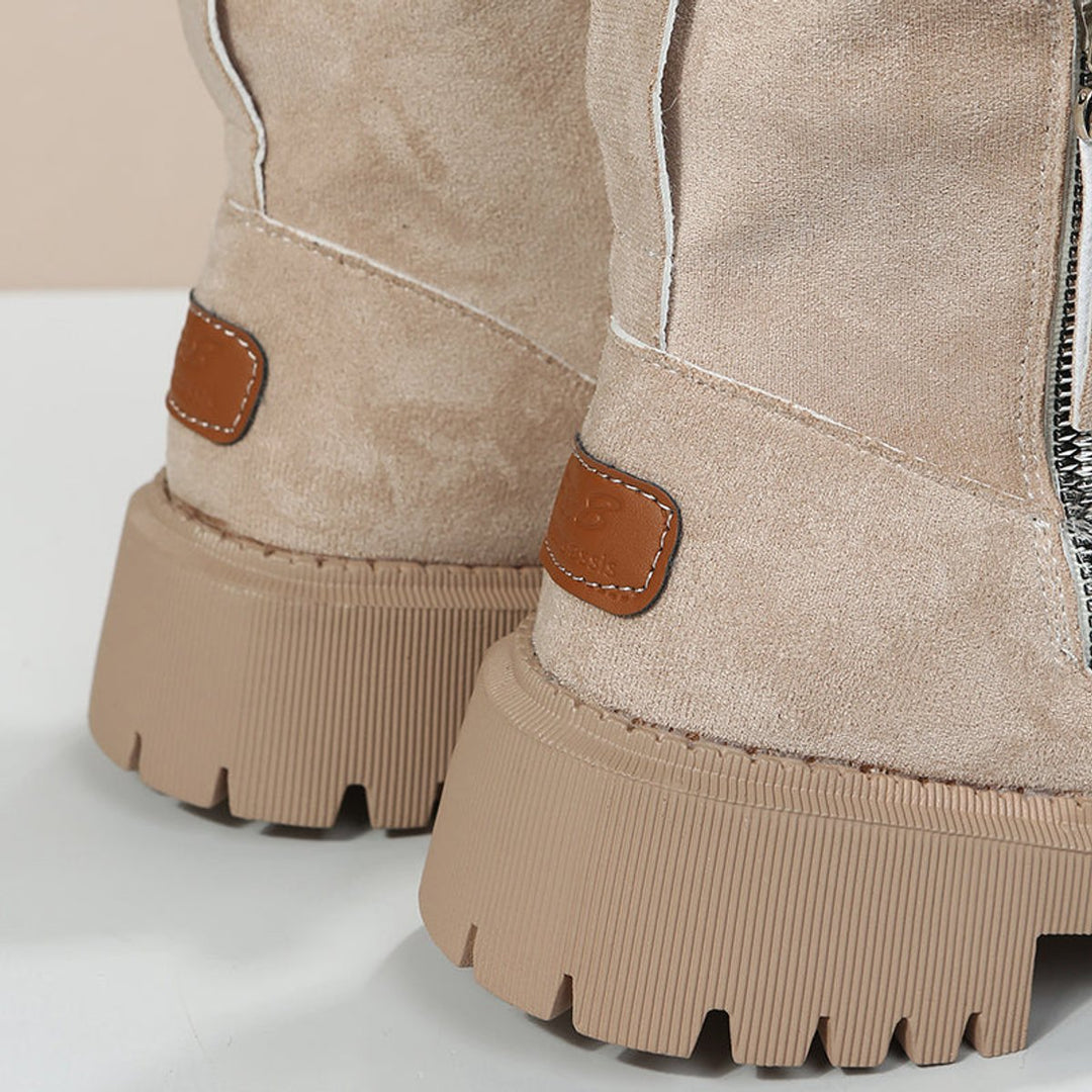 Kerstin | Gemütliche Und Elegante Rauleder Stiefeletten