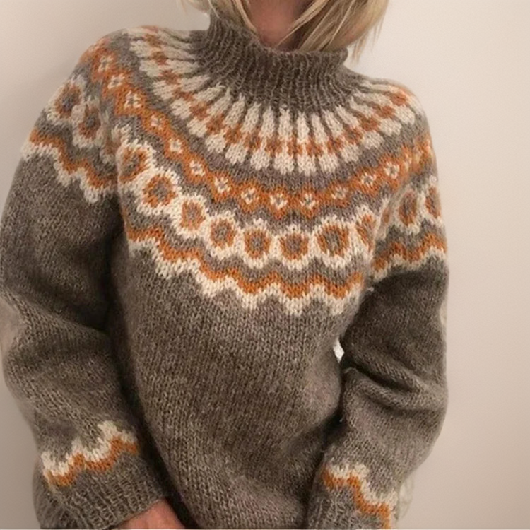 Inge | Rollkragenpullover – Kuscheliger Grobstrickstil für Frauen