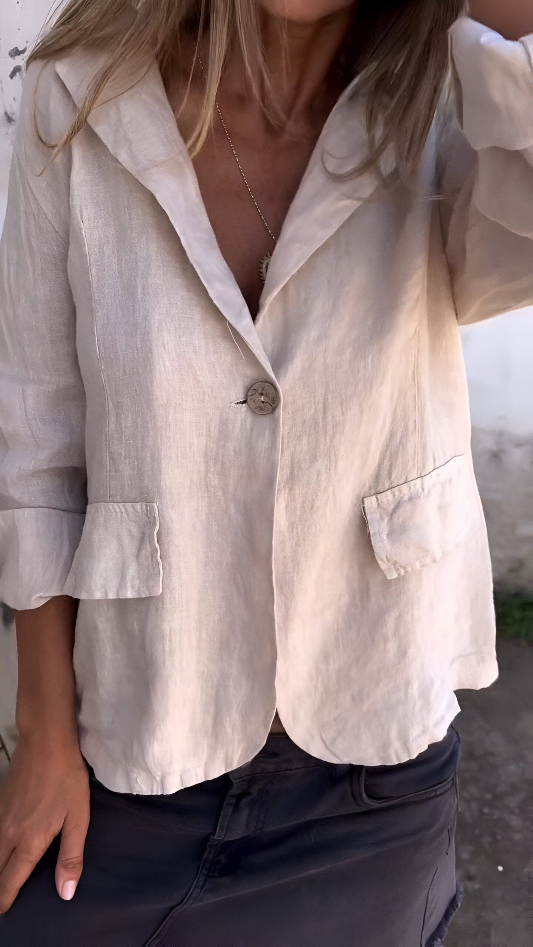 Clara | Minimalistischer Und Vielseitiger Leinenblazer