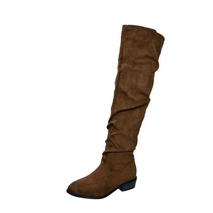 Matilda | Markante kniehohe Plateau-Stiefel mit Schnürung