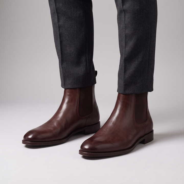 Polaris | Chelsea Boots – Glänzendes Leder für Männer