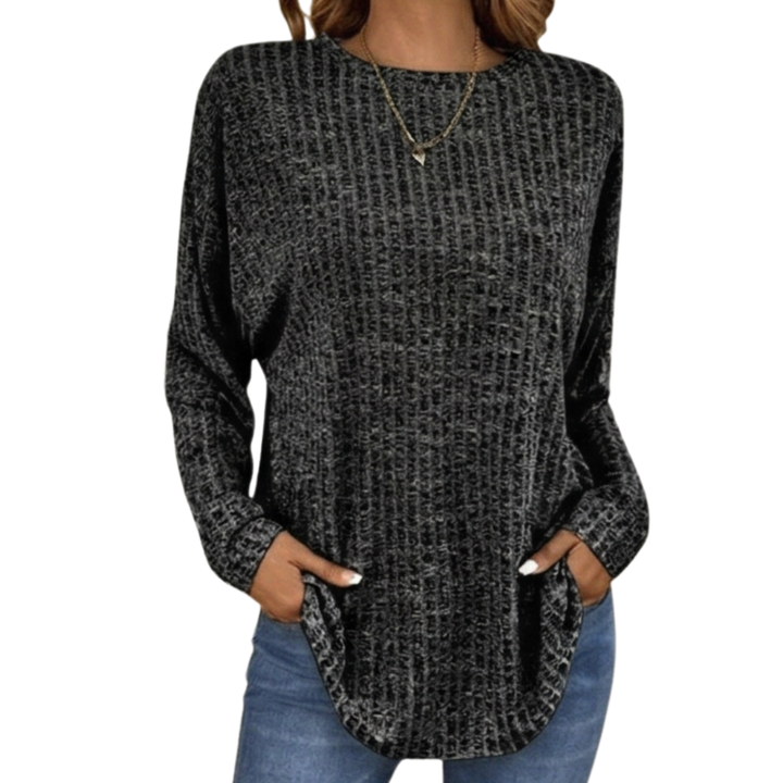 Wovelle | Waffle Knit Oversized Sweater – Flauschiger Komfort für Jede Gelegenheit