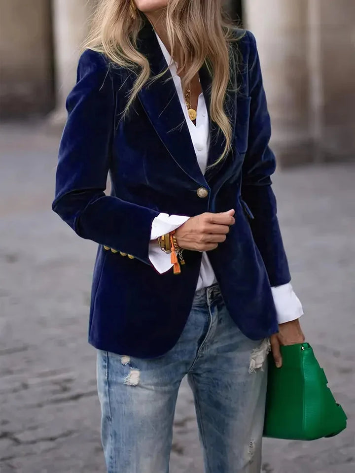 Sophie | Luxuriöser Und Eleganter Samt-Blazer