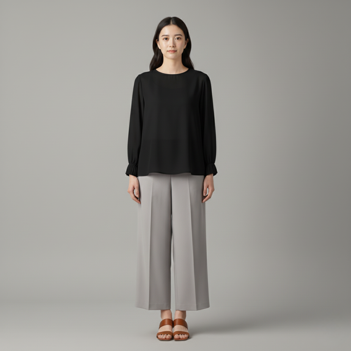 Luna | Bequeme Langarmbluse