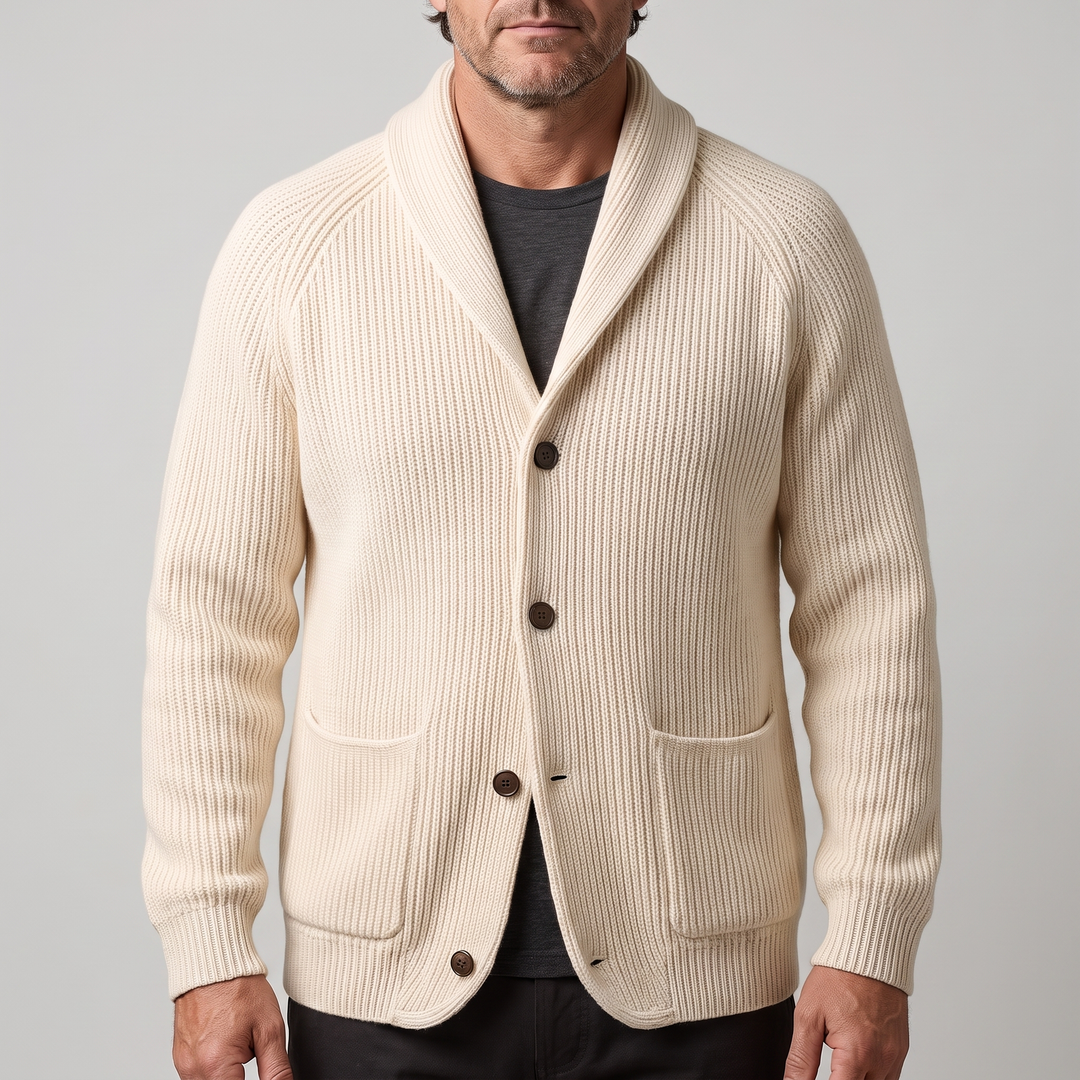 Ribbed | Ribbed Knit Blazer – Elegantes design für Männer