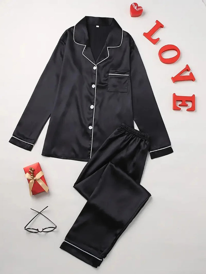 Tjitske | Luxe Satin Pajama Set for Women