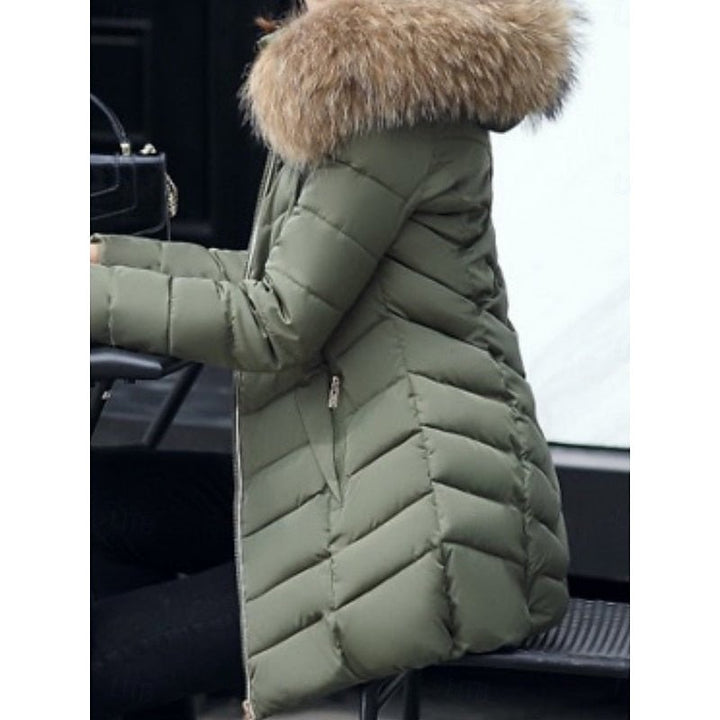 Gwendolyn | Winter Parka mit Kapuze – Eleganter, Gequilteter Style