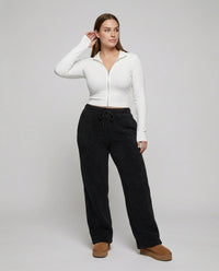 Elisa | Weite Damen-Fleecehose für Gemütliche und Freizeitlooks