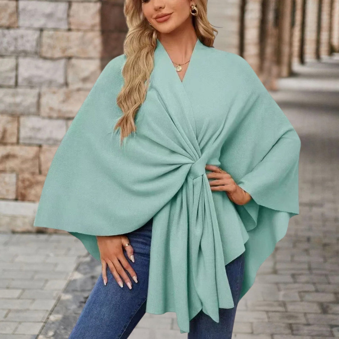 Veronika | Oberteil im Cape-Stil mit Frontknoten für Damen