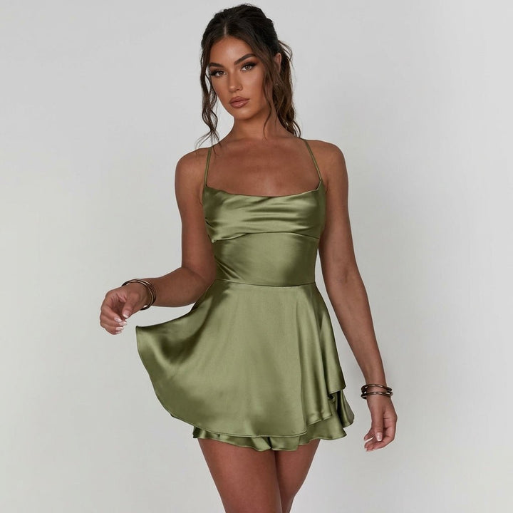 Amelie | Cocktailkleid – Rückenfrei mit geraffter Taille für Damen