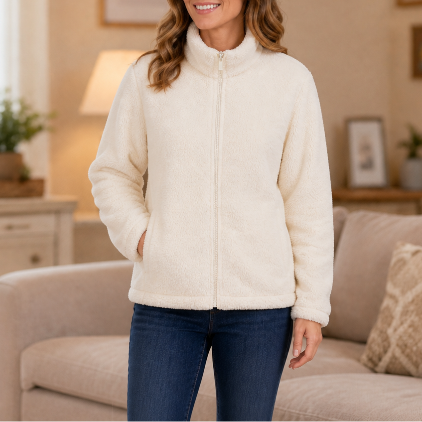 Velora | Fleecejacke mit Stehkragen – Weich und Warm für Frauen