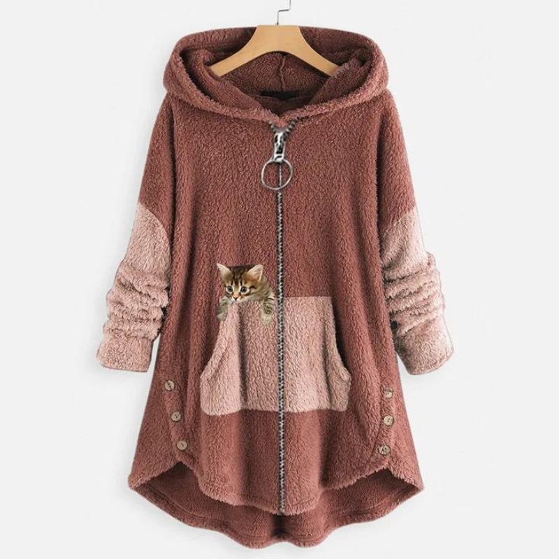 Agnes | Plüsch-Hoodie für Damen – Weich und Warm