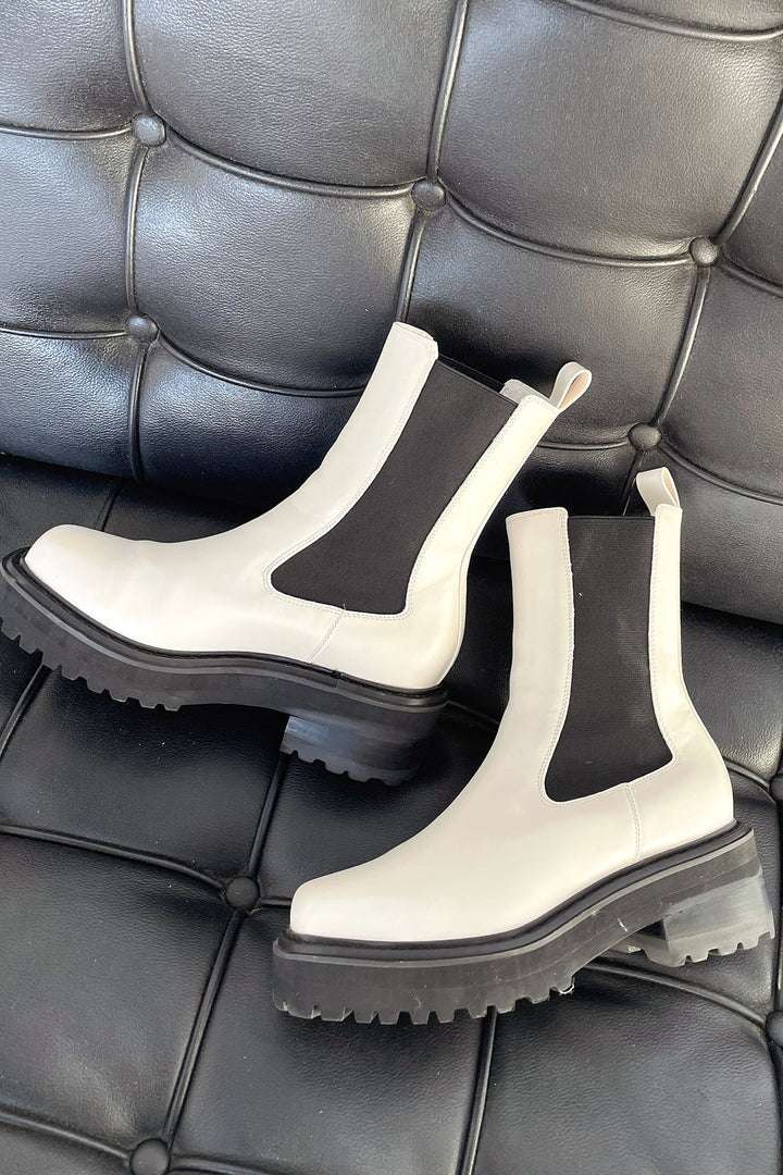 Camila | Modern Two-Tone Boots for Women