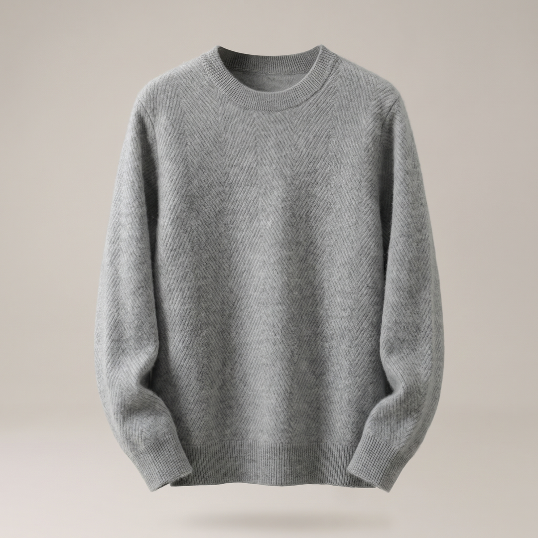 Cairo | Cashmere Sweater – Komfortabler Chevron-Strick für Männer