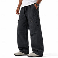 Maximilian | Weite Straight-Leg Cargohose mit Verstellbarem Kordelbund