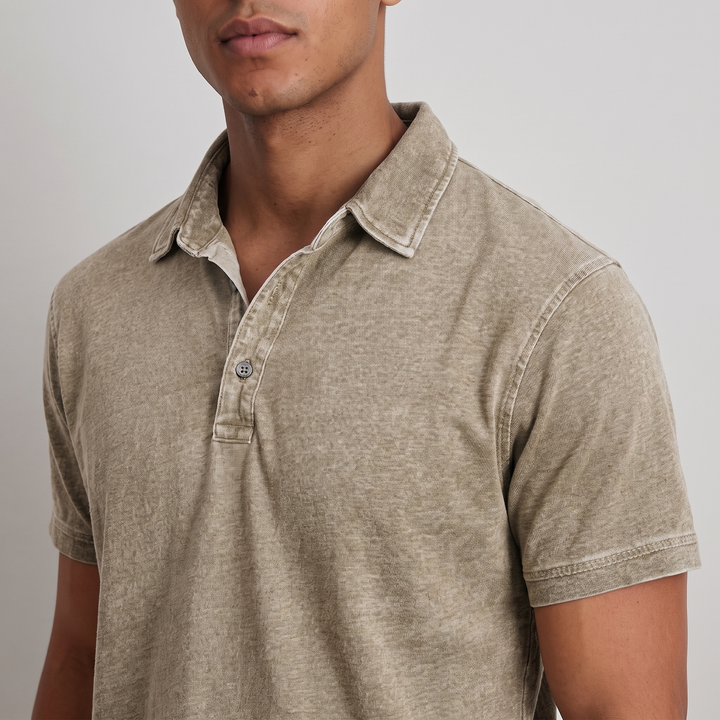 Charnley | Entspannten Polo-Shirt für Männer – Vintage-Farben