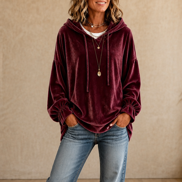 Wearbella | Silky Velvet Hoodie – Entspannten Schnitt für Frauen