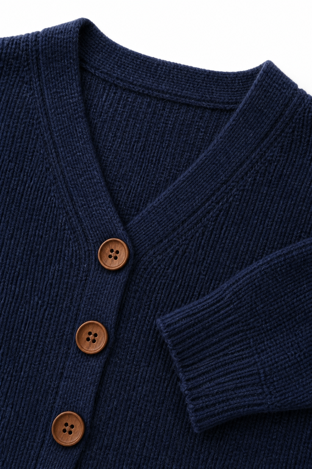 Wearbella | V-Neck Ribbed Knit Pullover Sweater – Bequem und Stilvoll