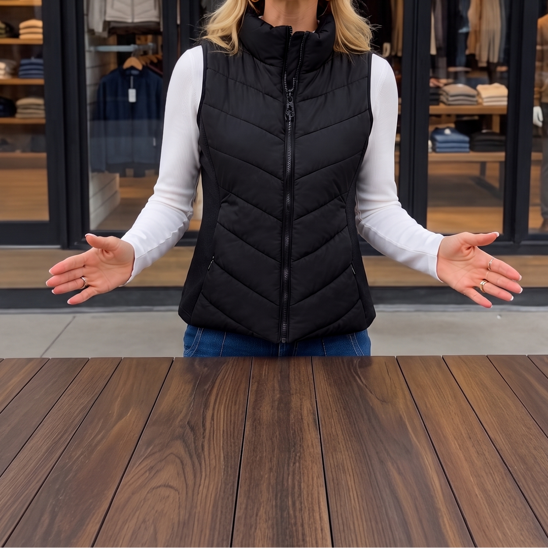 Layerly | Steppweste mit Stehkragen für Damen