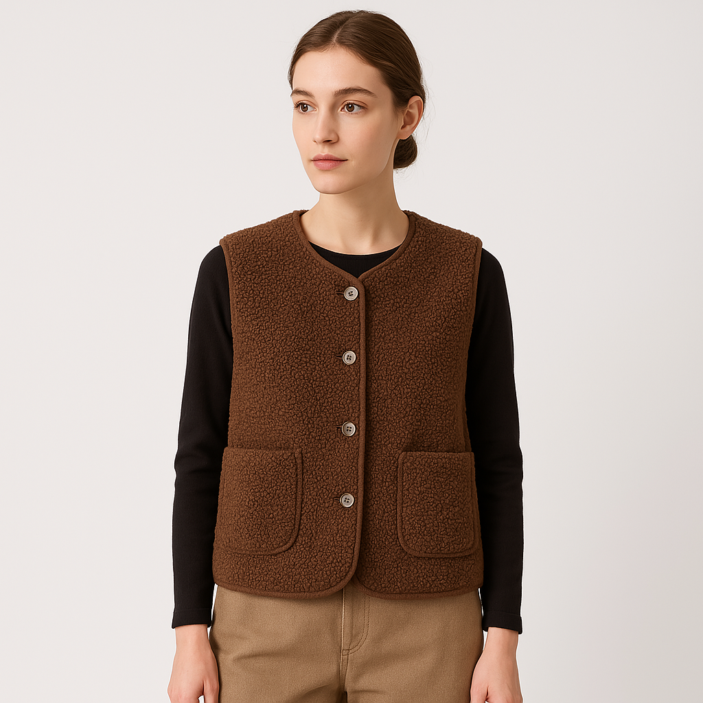 Johanna | Kuschelige und Moderne Damen Teddyweste