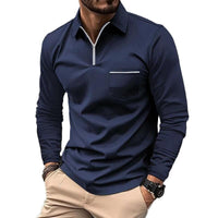 Felix | Classic Men's Long-Sleeve Polo Shirt with Chest Pocket