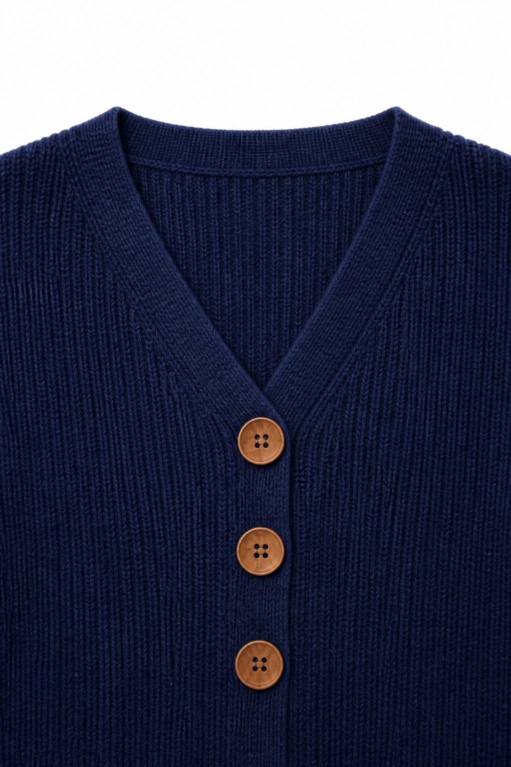 Wearbella | V-Neck Ribbed Knit Pullover Sweater – Bequem und Stilvoll