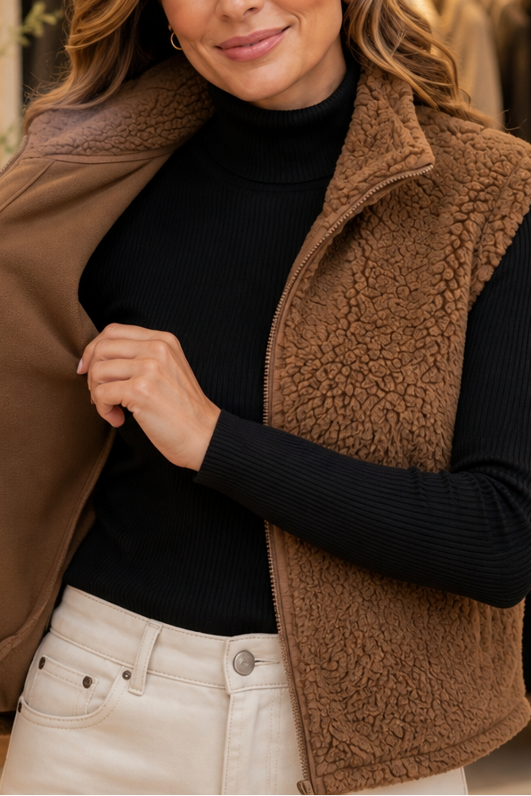 Wearbella | Puffer Vest – Stehkragen für einen eleganten Look
