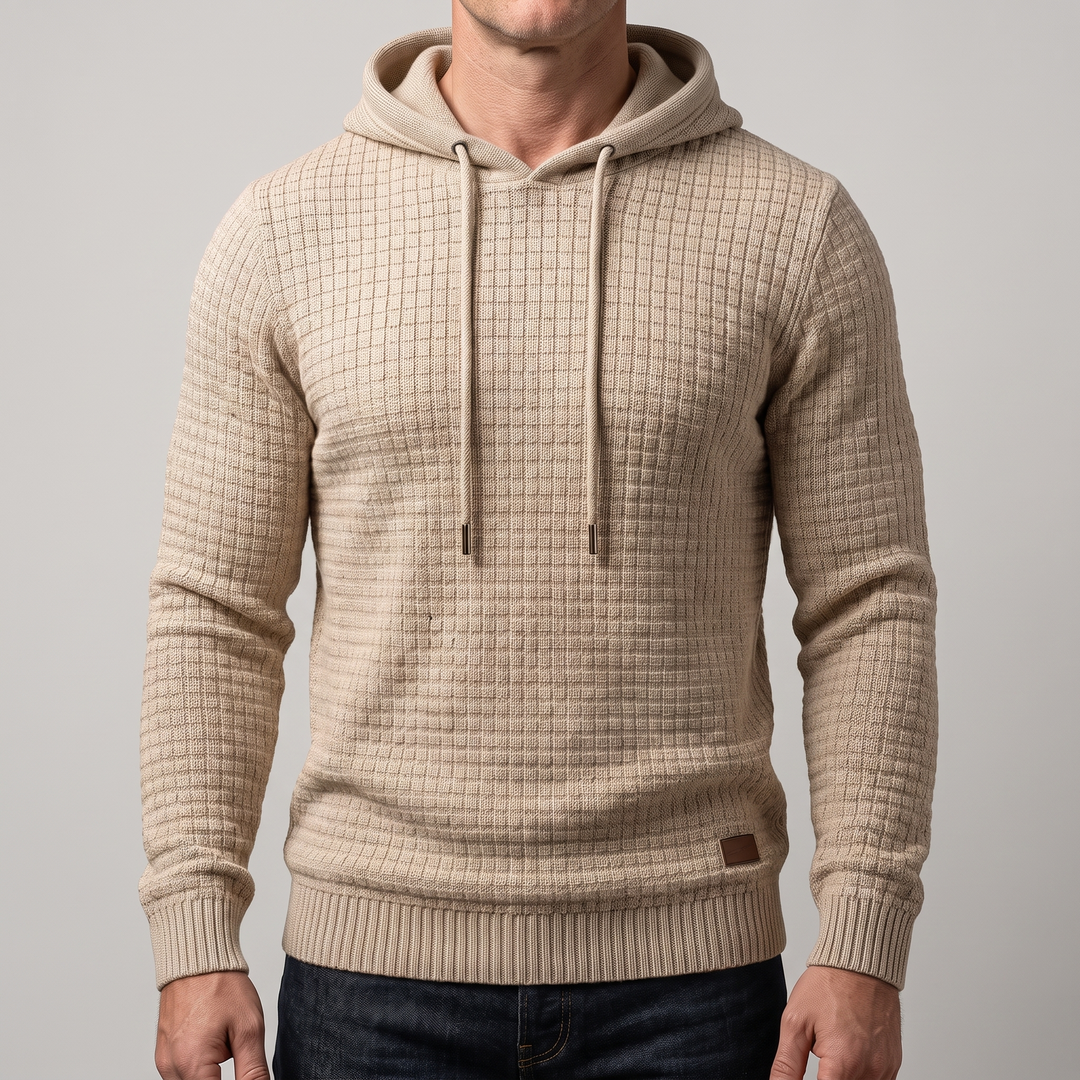 Marceau | Strick Hoodie – Luxuriös Weich für Herren