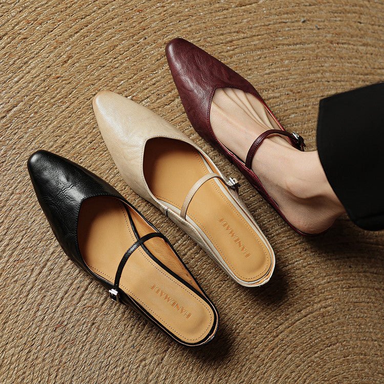 Camilla | Timeless and Elegant Leather Mules