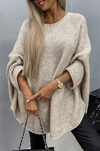 Mia | Klassischer und übergroß Damen-Strickpullover Mit Zopfmuster