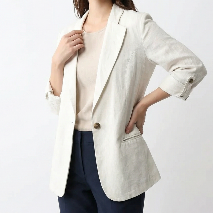 Alena | Linen Blazer – Elegante, Lässige Passform für Damen