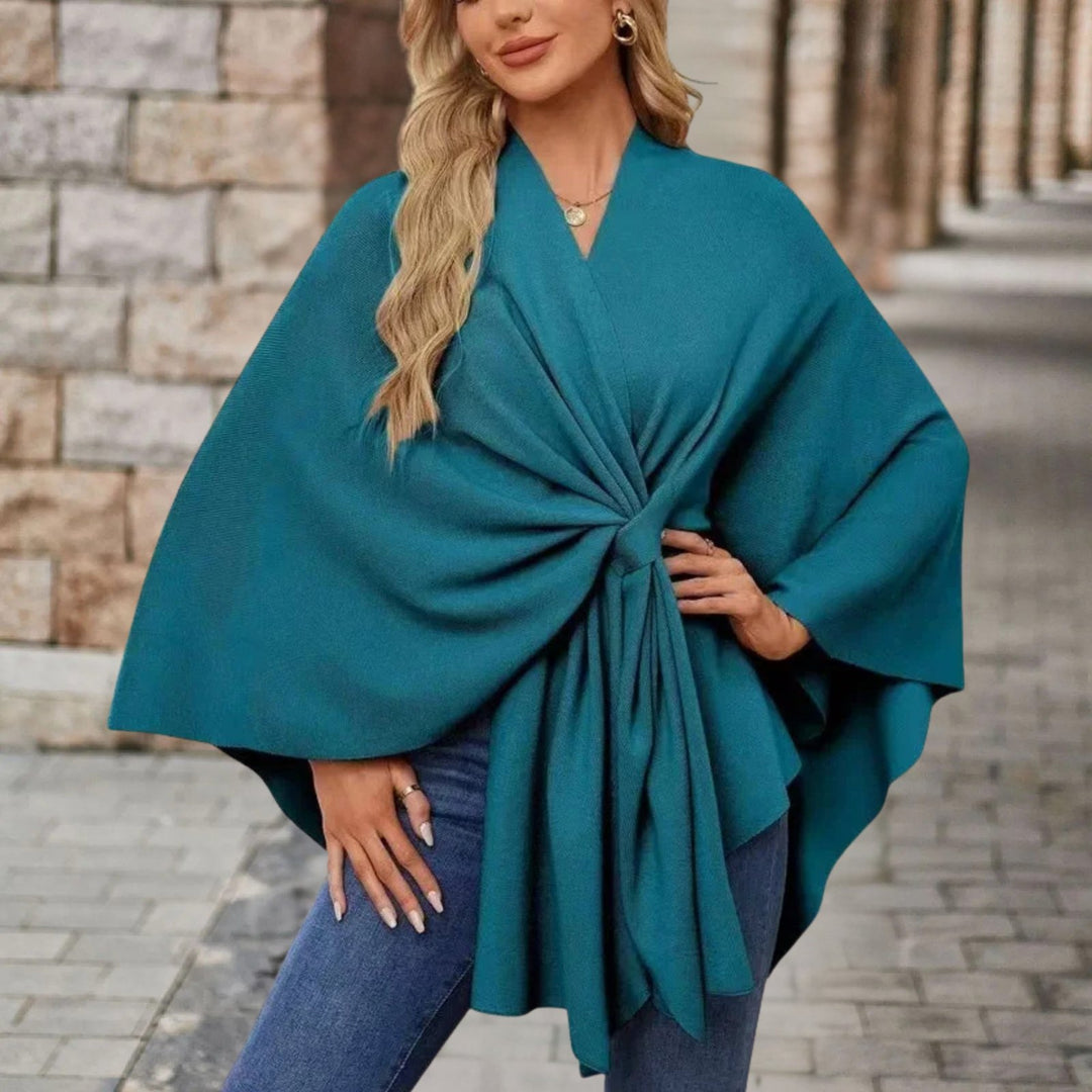 Veronika | Oberteil im Cape-Stil mit Frontknoten für Damen